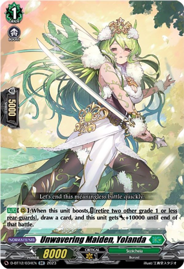 Unwavering Maiden, Yolanda - D-BT12/034EN - RR