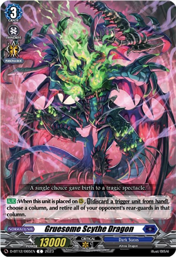 Gruesome Scythe Dragon - D-BT12/065EN - C