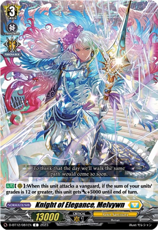 Knight of Elegance, Melvywn - D-BT12/081EN - C