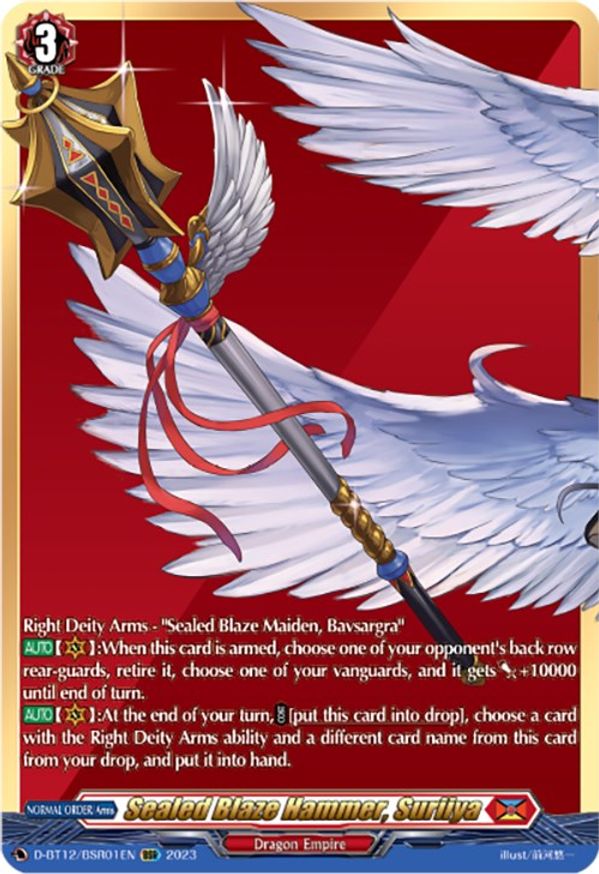 Sealed Blaze Hammer, Suriiya - D-BT12/BSR01EN - BSR