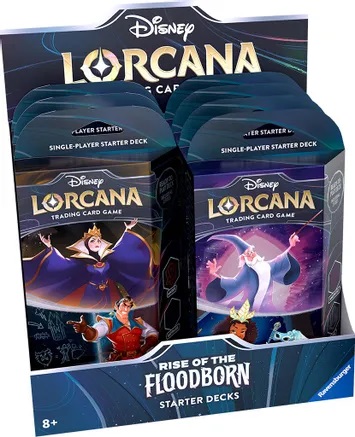 disney lorcana rise of the floodborn starter decks Disney Lorcana: Rise of the Floodborn Starter Deck Display - Other Trading  Card Games » Disney Lorcana » Disney Lorcana TCG Sealed Products » Disney  Lorcana TCG Starter Decks - The Side Deck Gaming Cafe