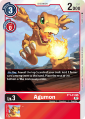 Agumon - BT1-010 - R (Resurgence Booster Reprint) - Foil