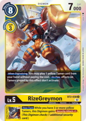 RizeGreymon - BT2-038 - R (Resurgence Booster Reprint) - Foil