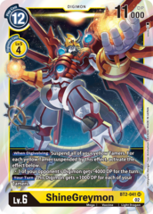 ShineGreymon - BT2-041 - SR (Resurgence Booster Reprint) - Foil