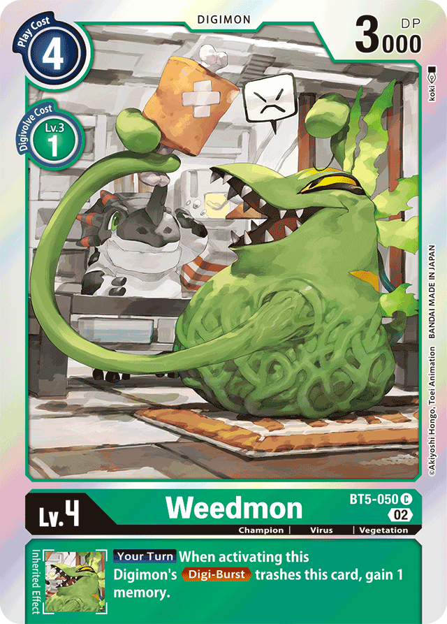 Weedmon - BT5-050 - C (Resurgence Booster Reprint) - Foil
