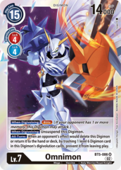 Omnimon - BT5-086 - SR (Resurgence Booster Reprint) - Foil