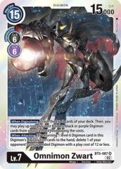 Omnimon Zwart - BT5-087 - SR (Resurgence Booster Reprint) - Foil