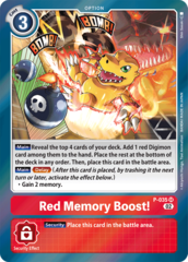 Red Memory Boost! - P-035 - SR (Resurgence Booster Reprint) - Foil