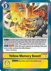 Yellow Memory Boost! - P-037 - SR (Resurgence Booster Reprint) - Foil