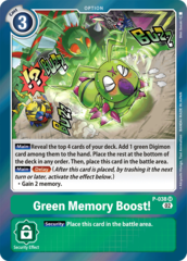 Green Memory Boost! - P-038 - SR (Resurgence Booster Reprint) - Foil