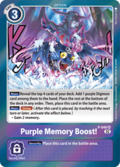 Purple Memory Boost! - P-040 - SR (Resurgence Booster Reprint) - Foil