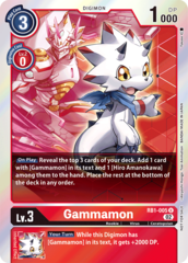 Gammamon - RB1-005 - U (Box Topper) - Foil