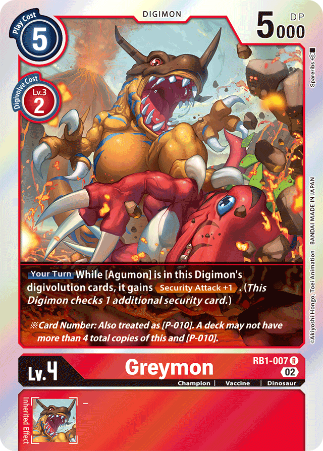 Greymon - RB1-007 - R - Foil