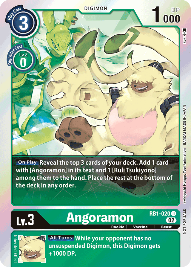 Angoramon - RB1-020 - U (Box Topper) - Foil