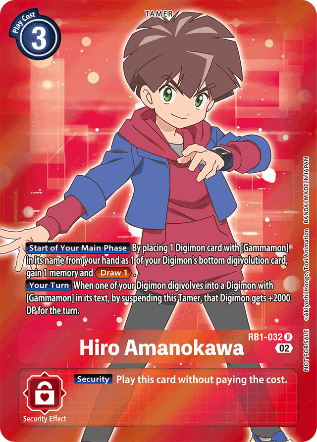 Hiro Amanokawa - RB1-032 - R (Box Topper) - Foil