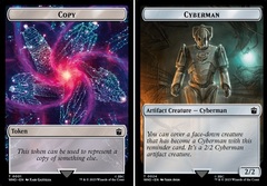 Copy // Cyberman Double-Sided Token - Foil