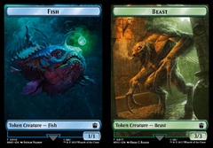 Fish // Beast Double-Sided Token