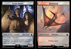 Alien Angel // Dinosaur Double-Sided Token - Foil