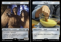 Alien Angel // Food (0026) Double-Sided Token - Foil