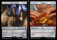 Alien Angel // Food (0027) Double-Sided Token - Foil