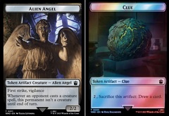 Alien Angel // Clue (0053) Double-Sided Token - Surge Foil