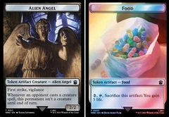 Alien Angel // Food (0057) Double-Sided Token - Surge Foil