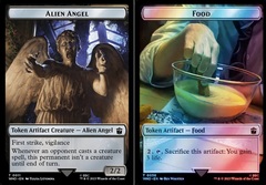 Alien Angel // Food (0058) Double-Sided Token - Surge Foil