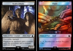 Alien Angel // Food (0059) Double-Sided Token - Surge Foil