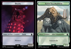 Dalek // Alien Salamander Double-Sided Token - Foil