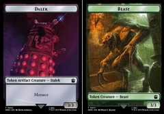 Dalek // Beast Double-Sided Token - Foil