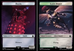 Dalek // Alien Insect Double-Sided Token - Foil