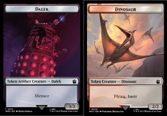 Dalek // Dinosaur Double-Sided Token - Foil