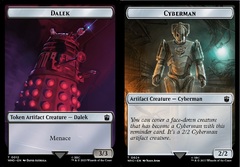 Dalek // Cyberman Double-Sided Token - Foil