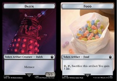 Dalek // Food (0025) Double-Sided Token - Foil