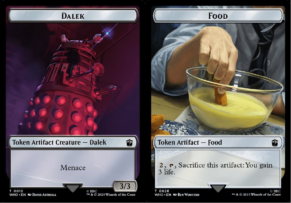 Dalek // Food (0026) Double-Sided Token - Foil