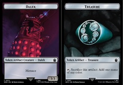 Dalek // Treasure (0031) Double-Sided Token - Foil