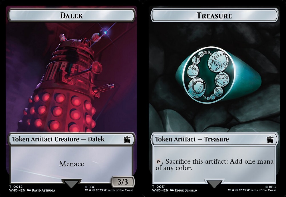 Dalek // Treasure (0031) Double-Sided Token - Foil