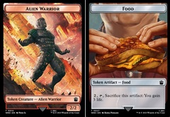 Alien Warrior // Food (0027) Double-Sided Token