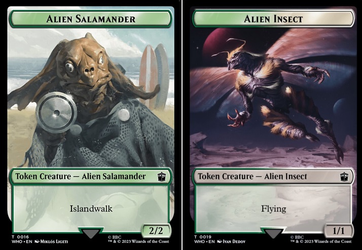 Alien Salamander // Alien Insect Double-Sided Token