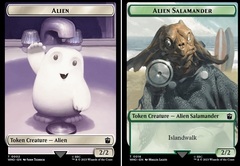 Alien // Alien Salamander Double-Sided Token - Foil