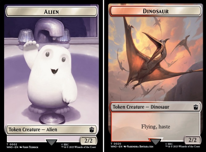 Alien // Dinosaur Double-Sided Token - Foil Alien // Dinosaur Double-Sided Token - Foil