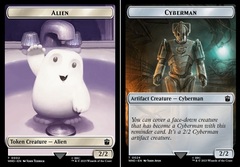 Alien // Cyberman Double-Sided Token - Foil