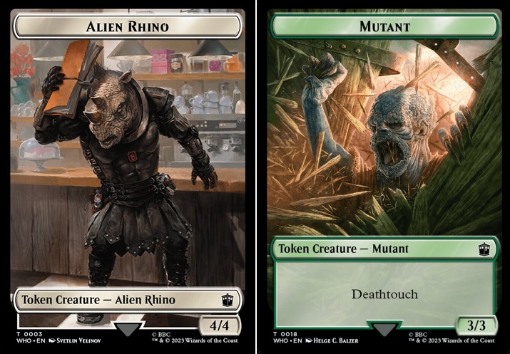 Alien Rhino // Mutant Double-Sided Token - Foil