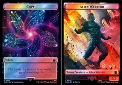 Copy // Alien Warrior Double-Sided Token - Surge Foil