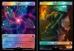 Copy // Beast Double-Sided Token - Surge Foil