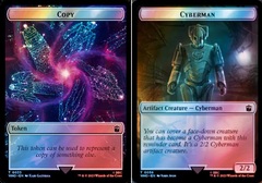 Copy // Cyberman Double-Sided Token - Surge Foil