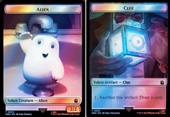 Alien // Clue (0054) Double-Sided Token - Surge Foil