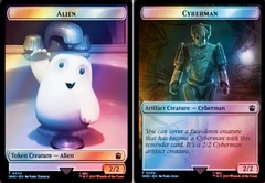 Alien // Cyberman Double-Sided Token - Surge Foil