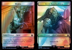 Horse // Alien Salamander Double-Sided Token - Surge Foil