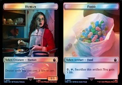 Human (0037) // Food (0057) Double-Sided Token - Surge Foil